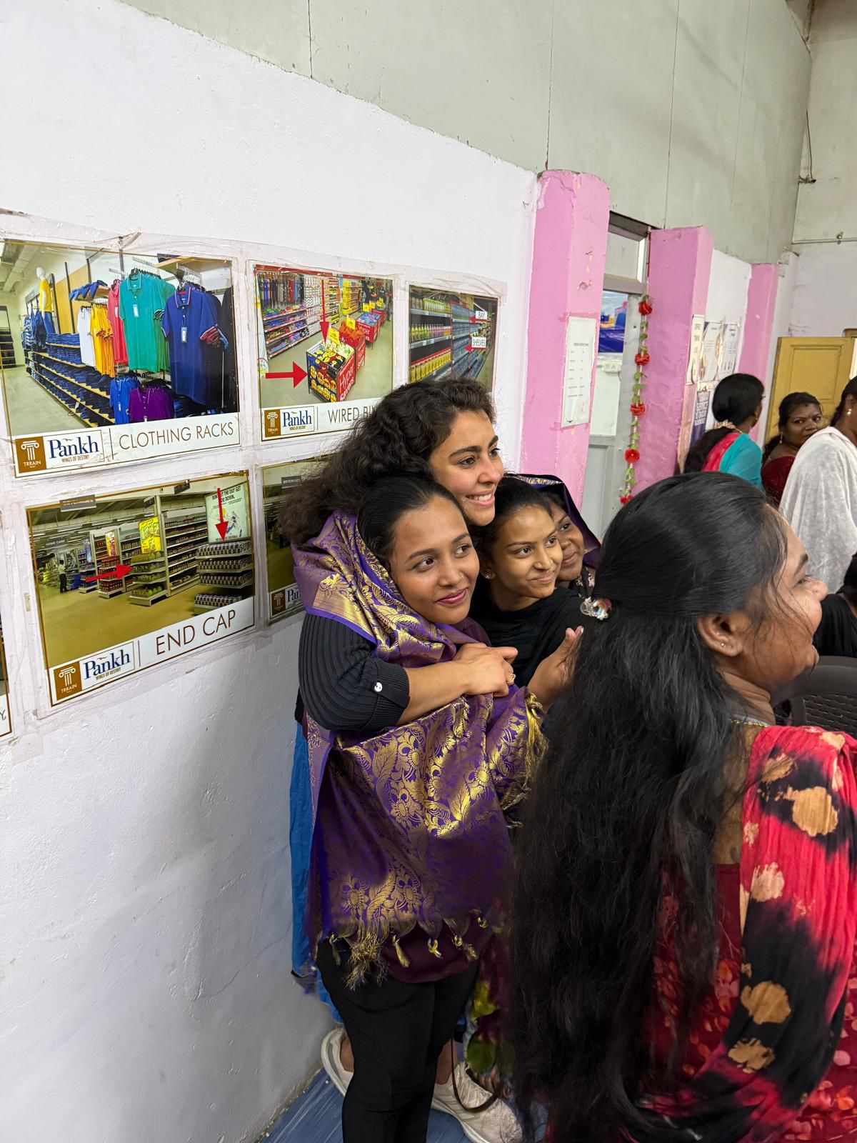 Community training session with women in India